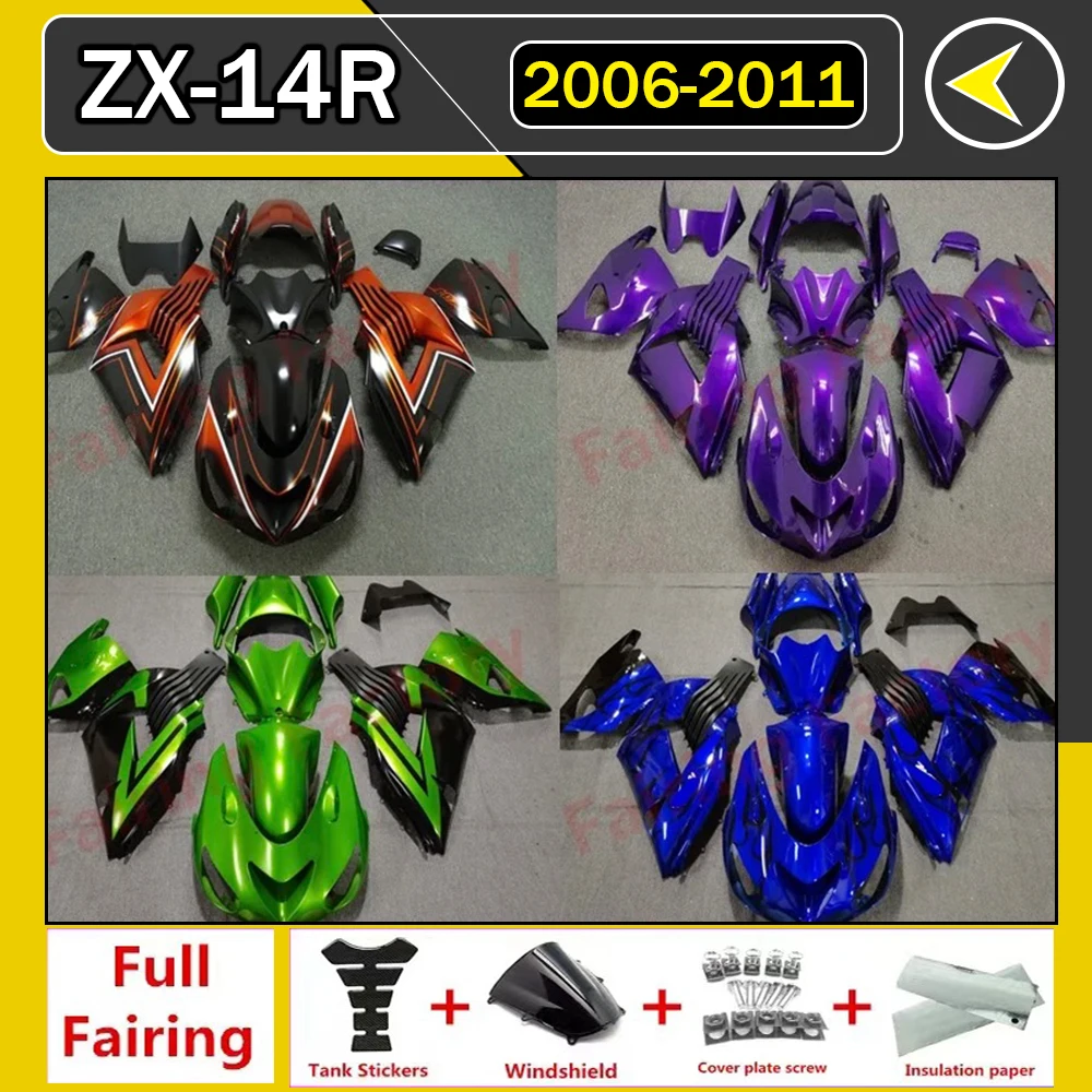 

For Kawasaki Zx14r Body Kit 2006-2011 ZZR 1400 2011 Zx14 Zx-14r Fairing Kit 2006 2007 2008 2009 2010 2011 Orange Color Fairing