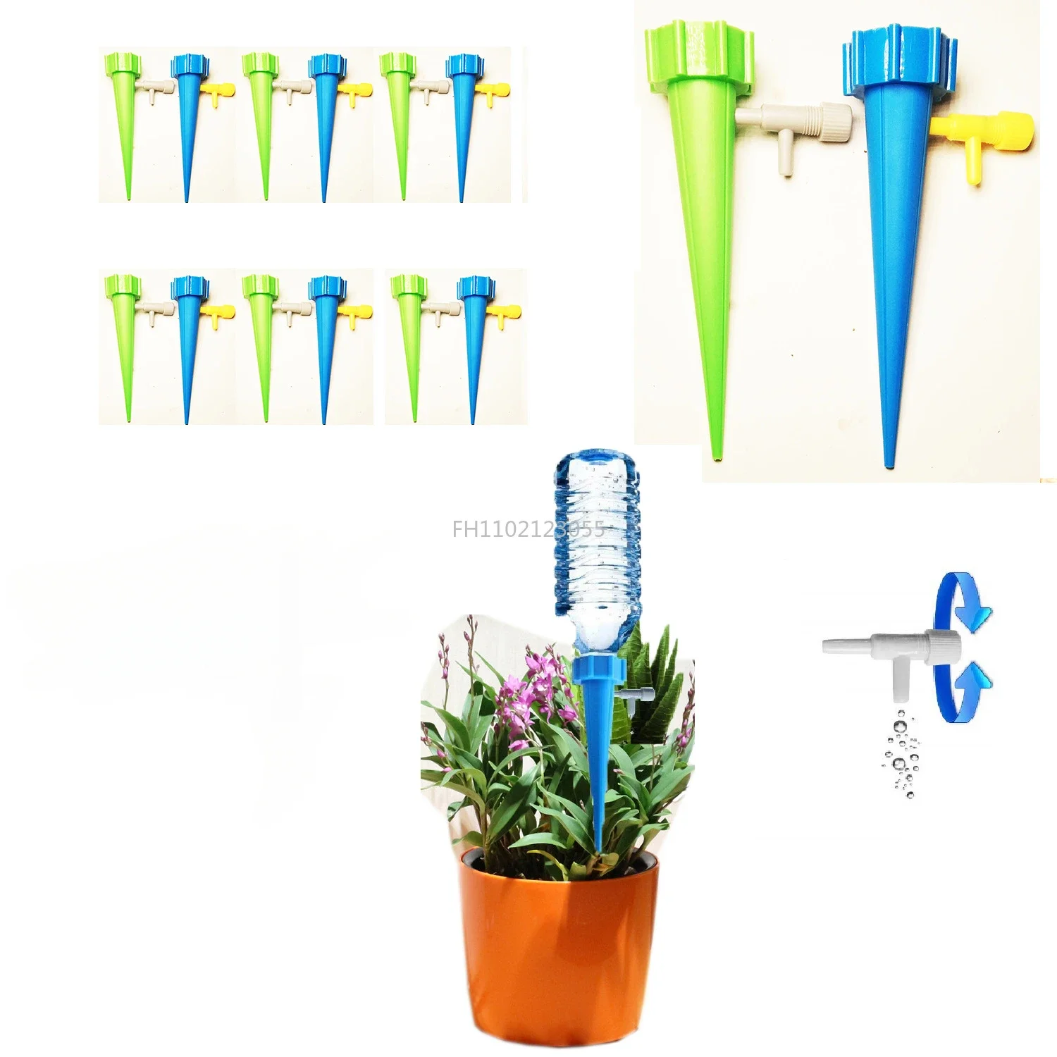 3/4/5/6Pcs Self-Watering Kits Automatic Watering Device Garden Drip Irrigation System Adjustable Control Tool Plant Watering