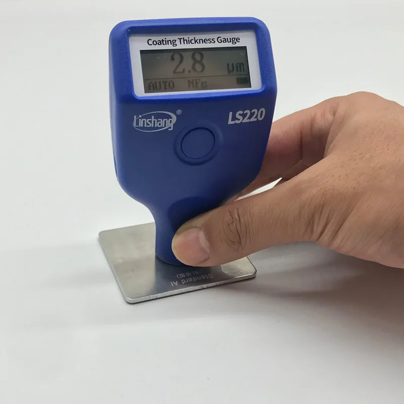 LS220 Auto Car Coating Thickness Gauge 0.0-2000um Fe NFe Probe Gauge For Non magnetic and Non conductive Coatings Paint Coating Meter Paint Thickness Gauge Thickness Gauge