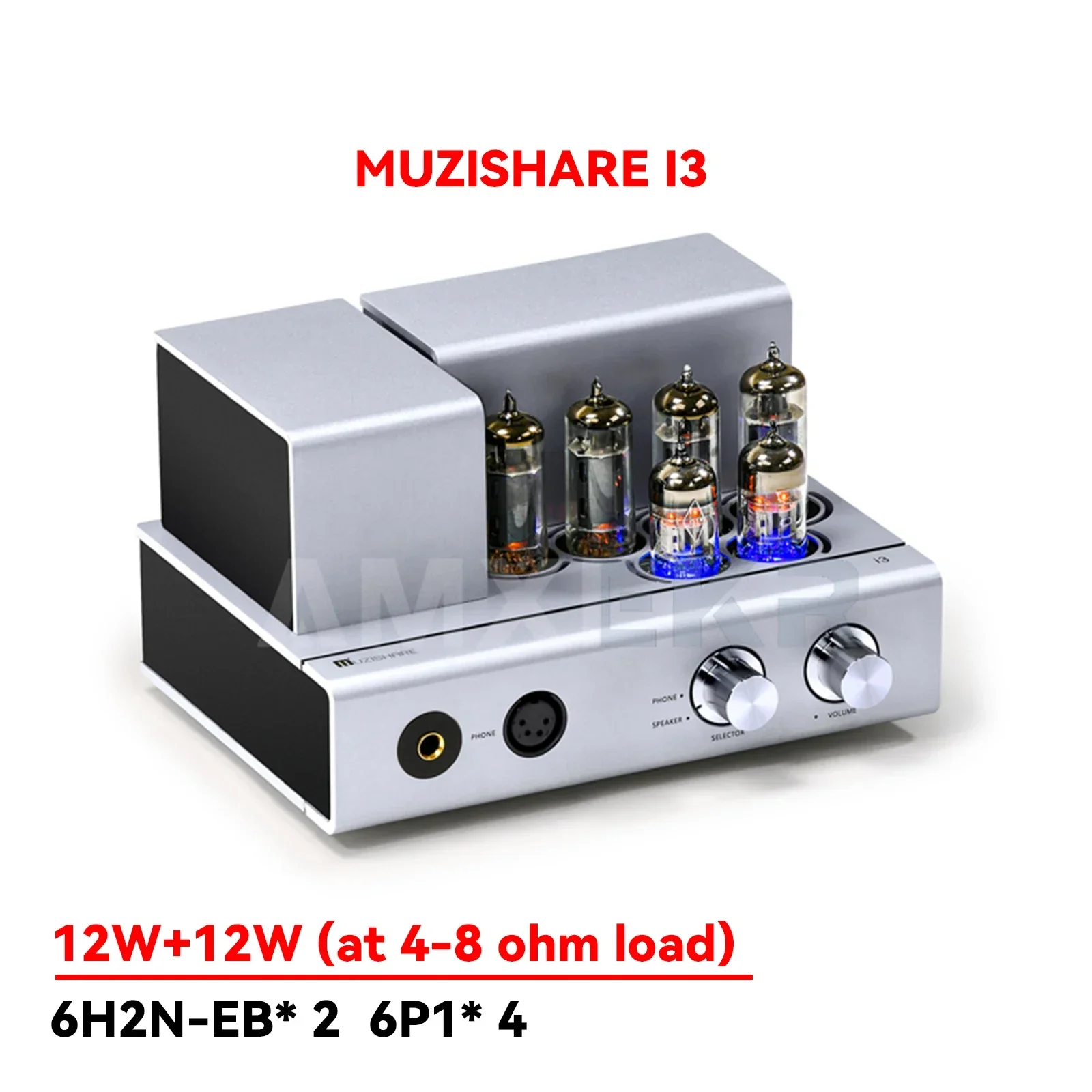 

MUZISHARE I3 Vacuum Tube Power Amplifier22W*2 Headphone Amplifier Bluetooth HIFI Class A Fever Tube Amplifier