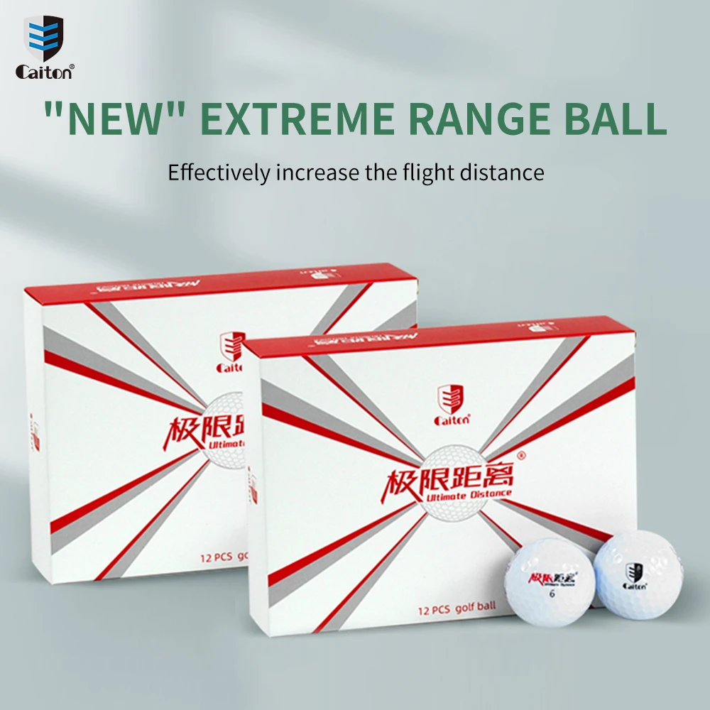 Caiton 12/6/3pcs Extreme Distance Golf Balls - Dual Layer Core with ...