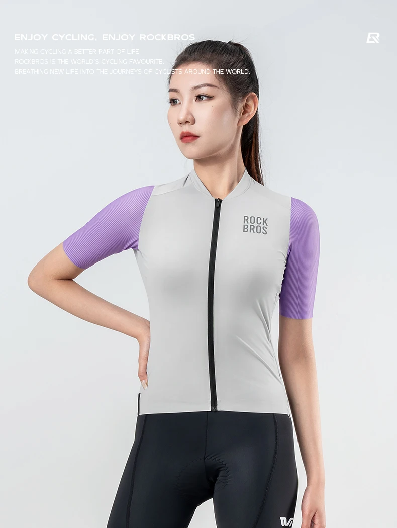women's cycling jersey front view