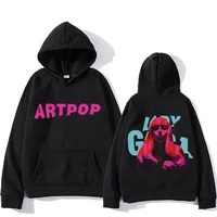 Lady Gaga Hoodie Double-sided Printing Comfortable Aesthetic Sweatshirts With Hooded Gothic Clothing Moletom Hip Hop Pullovers 1