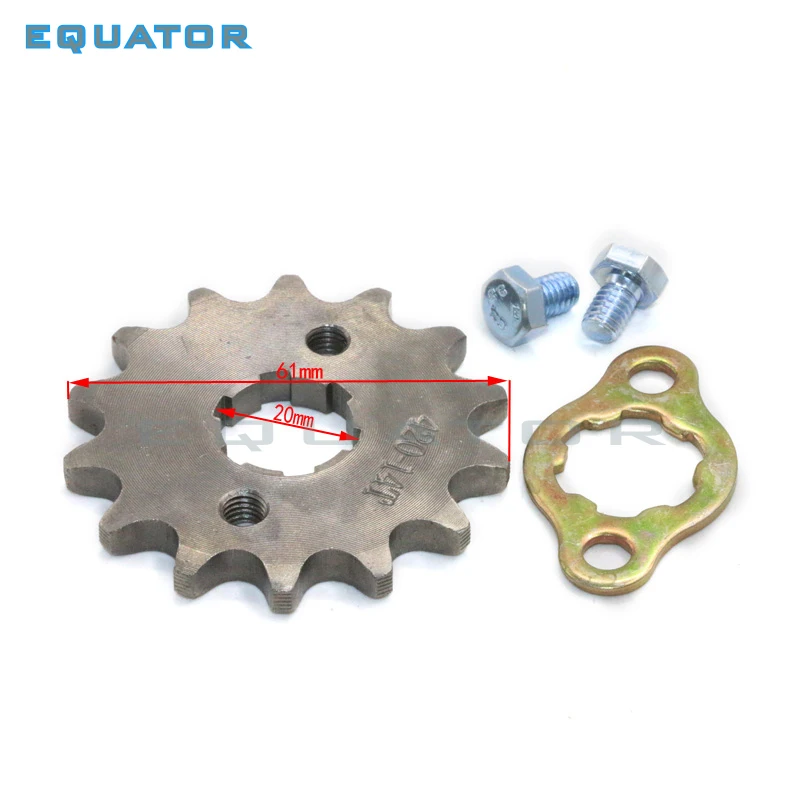 420 20mm 10T 11T 12T 13T 14T 15T 16T 17T 18T 19T 20T Engine Sprocket for motorcycle ATV Dirt Pit Bike Go Kart 4 Wheeler Quad