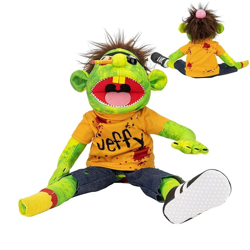 Grand jouet en peluche Jeffy Puppet, jeu de chanteur, lared, zombie, main  Muppet, beurre, parent-enfant, famille marionnette, cadeaux pour GérGirls -  AliExpress