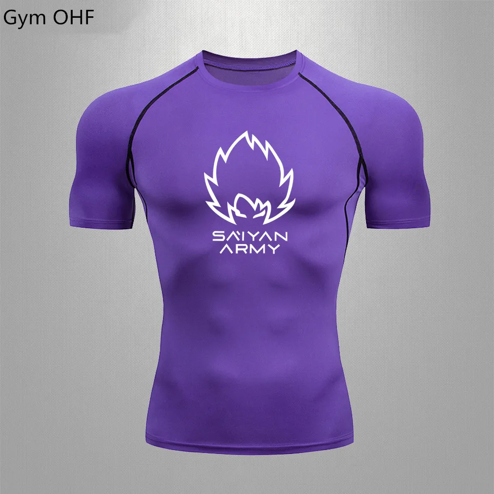 Goku T Shirt Men Gym Fitness Training Sport Jiu Jitsu T shirts Men Comppress Rashguard Boxing Mens Muay Thai Kickboxing Jerseys