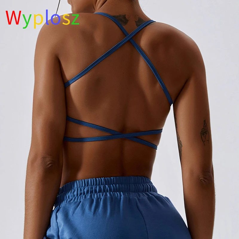 

Wyplosz Bras Women Clothing Yoga Fitness Sportswear Workout Tight Sexy Back Gather Together Nude Quick drying breathability 2023