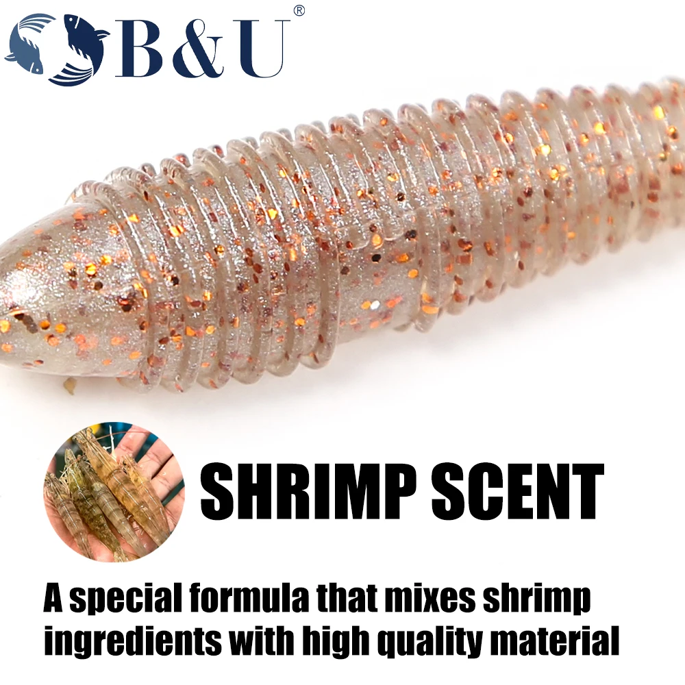 B&U Fat Impact Ring Shad Soft Lure - Premium Swimbait Jigging Bait
