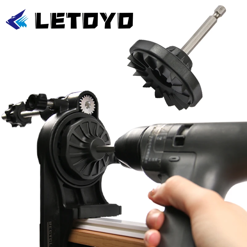 LETOYO electric fishing line winder spooler For use with electric drills  Portable Reel Line spooler fishing accessories tools