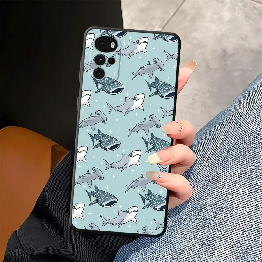 Ocean Shark Whale Design Phone Cover - Vibrant Aquatic-Themed Protective Case