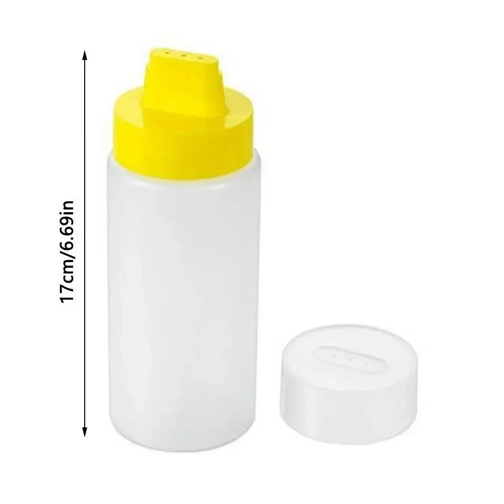 4-hole Multi-purpose Salad Dressing Mayonnaise Squeeze Bottles Olive Oil Bottles with Cap Plastic Tools Kitchen Accessories
