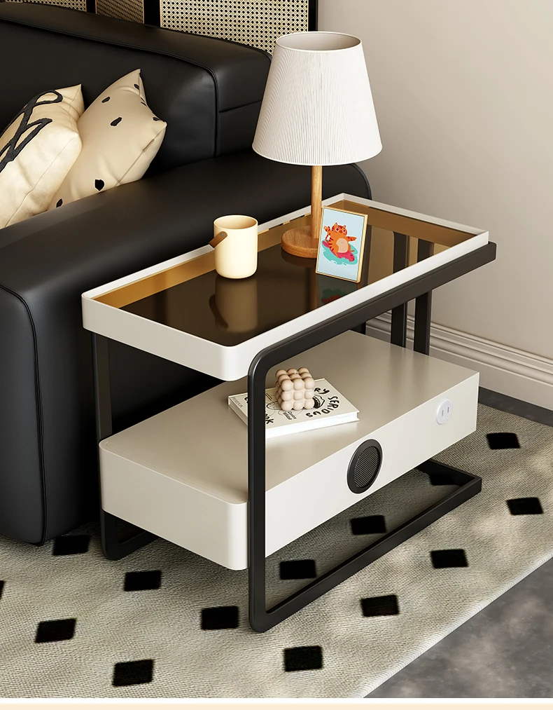 Sofa Edge Cabinet Table Living Room Movable Side Cabinet Modern Corner Table Room Center Desk 거실테이블 밥상 Stolik Kawowy Мебель