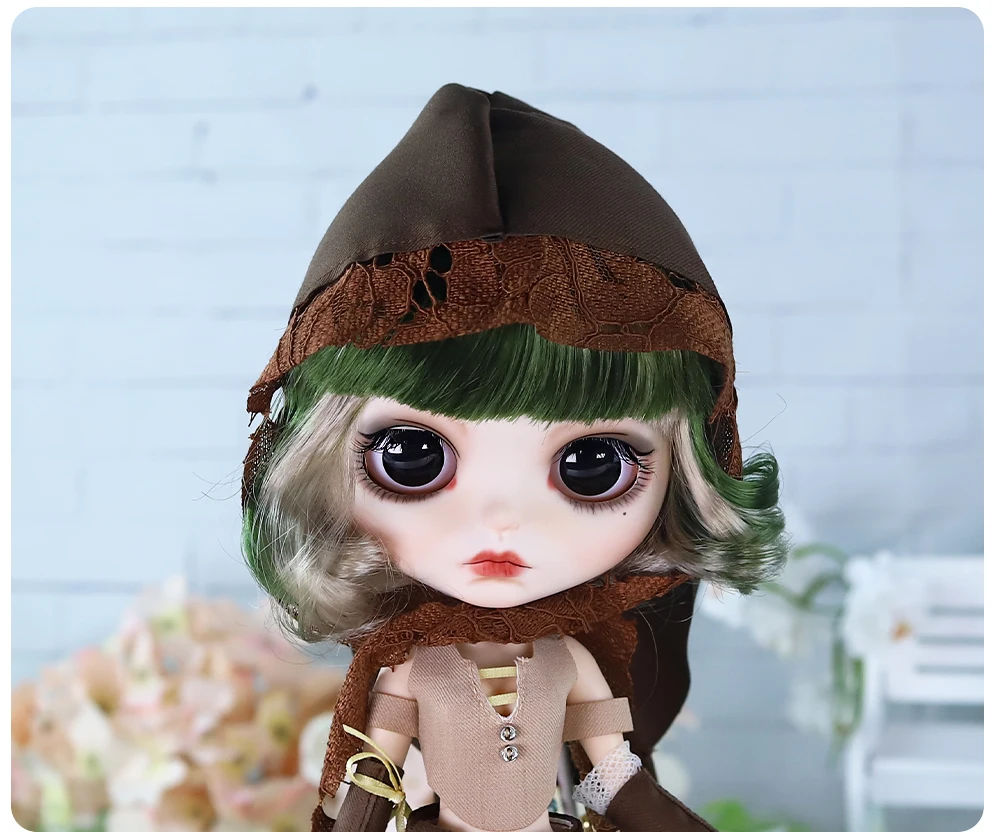 Rebecca – Premium Custom Neo Blythe Doll with Multi-Color Hair, White Skin & Matte Cute Face 21