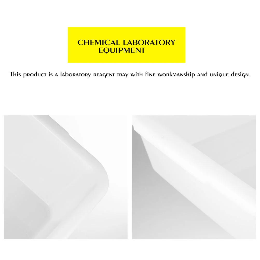 3 PCS Chemical Reagent Tray Resistant Laboratory Accessories Acid Experiment Storage Supplies Plastic Tool