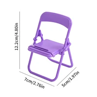 1PC Mini Chair Shape Mobile Phone Stand Portable Cute Colorful Adjustable Folding Stool Lazy Phone Desktop Holder For Cell Phone - Image 6