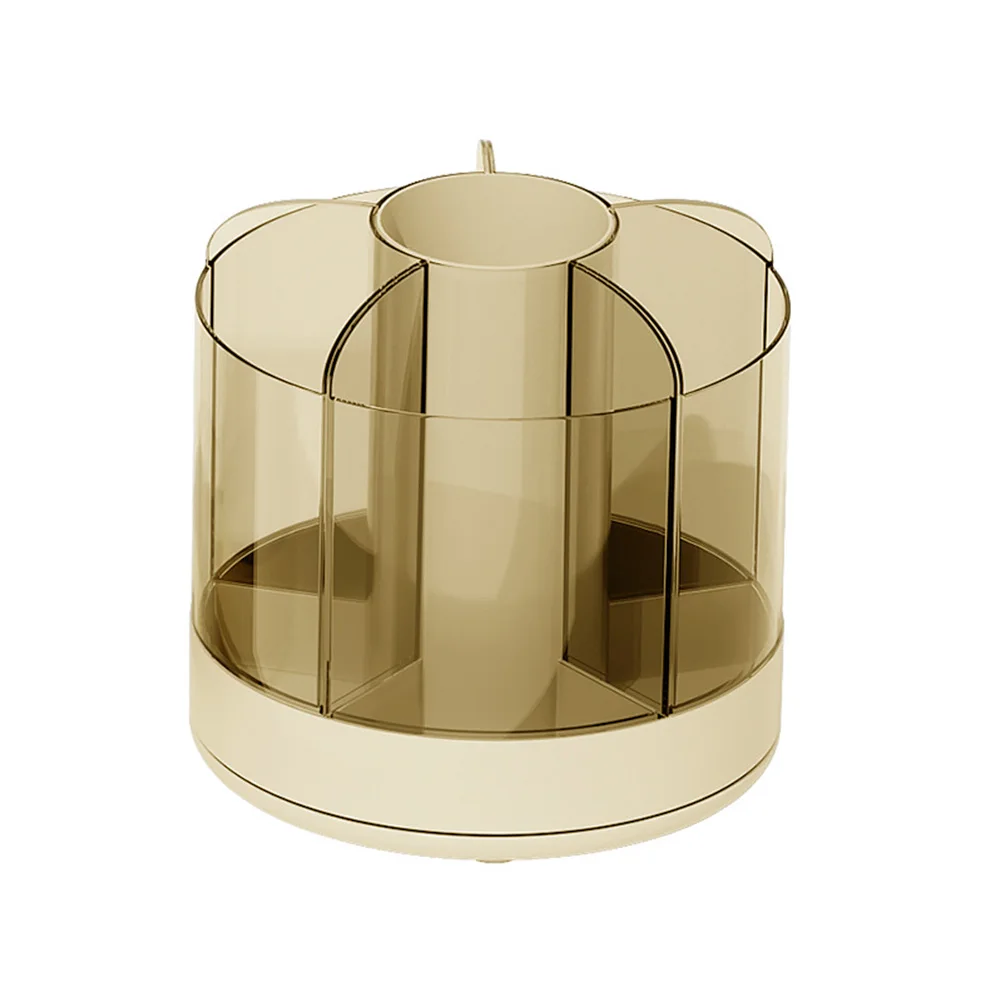 

Desk Organiser 360 Degree Rotating Pen Pencil Holder Makeup Brush Holder Tidying With 6 Compartments Home Office Storage