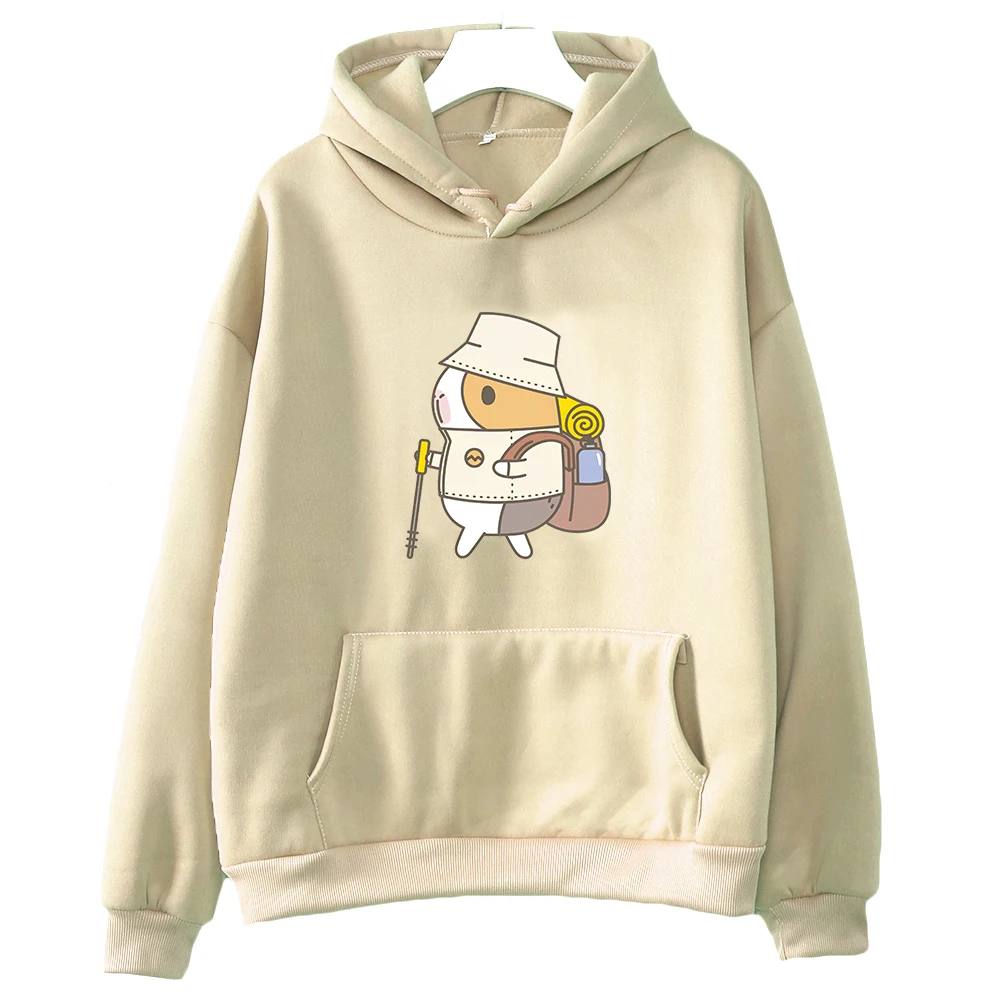 

Domesticated Guinea Pig Animal Aesthetic Hoodie WOMEN Cartoon Kawaii/Cute Harajuku Anime Graphic Sweatshirt Hand-painted Pattern