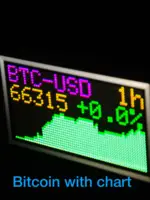 GeekMagic 8inch Big Wall Weather Clock and Stock Bitcoin Price Ticker Display with Big Pixel Screen 1