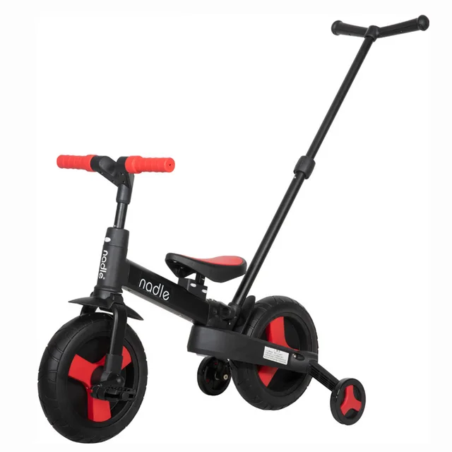 LazyChild Multifunctional Children's Tricycle Foldable Bicycle Stroller 2-6 Years Old Lightweight Trolley DropShipping 1