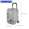 57BE Portabele Clear Small Suitcases Organizers Box for Small Items and Accessories 6