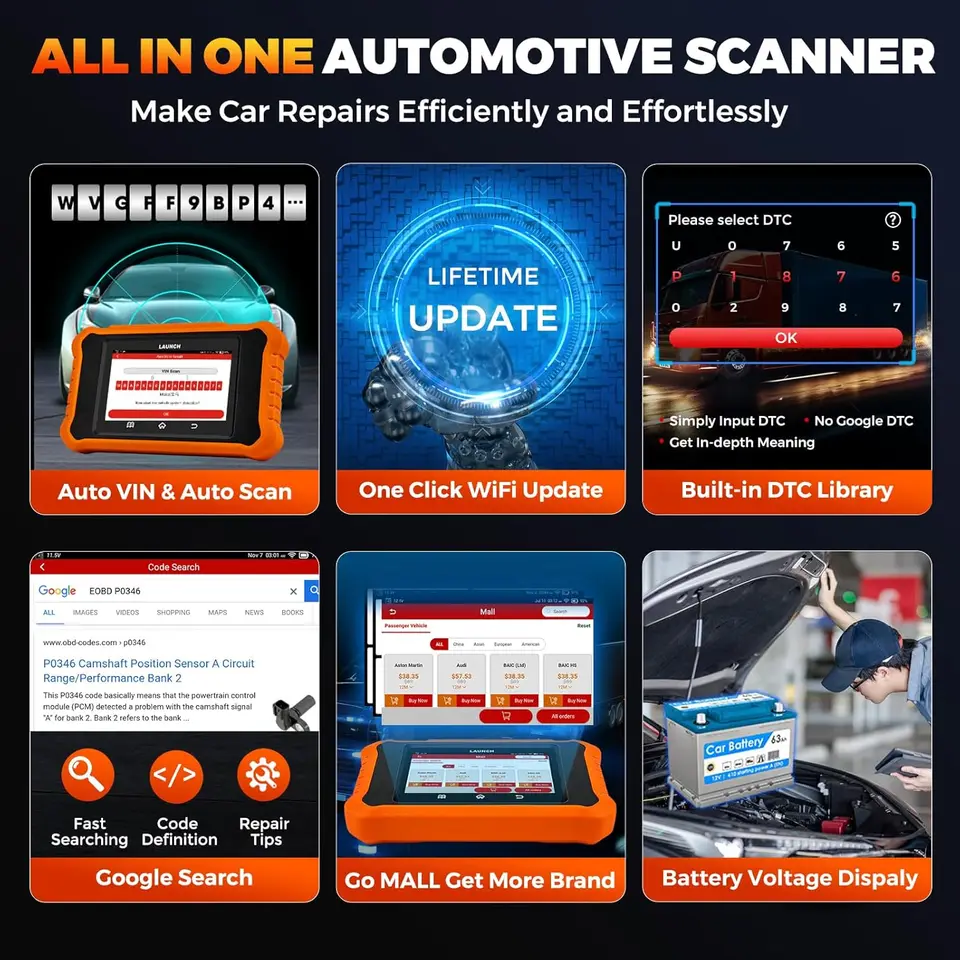 LAUNCH X-431 Creader Elite V2.0 ジャガー ランドローバー用 全