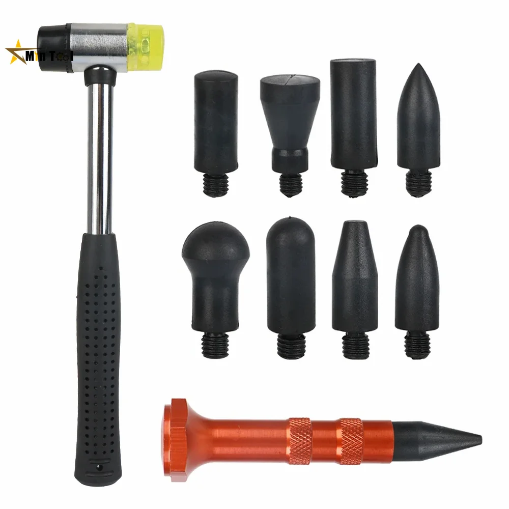 Car Dent Hammer Repair Dings Removal Tools Hail Bulge Remover Tap Down Pen Auto Sheet Metal Set Accessories Repair Tool claw hammer