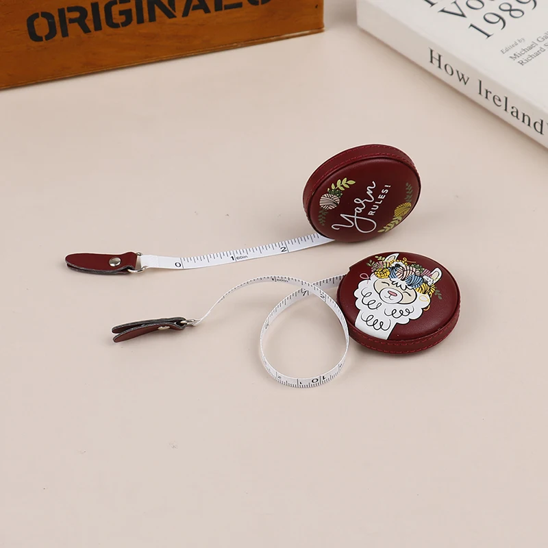 Tape Measure 1.5/2m Portable Retractable Vintage Style Mini Tape Nostalgia Measure Ruler Retro Sewing Centimeter Inch Roll Tape