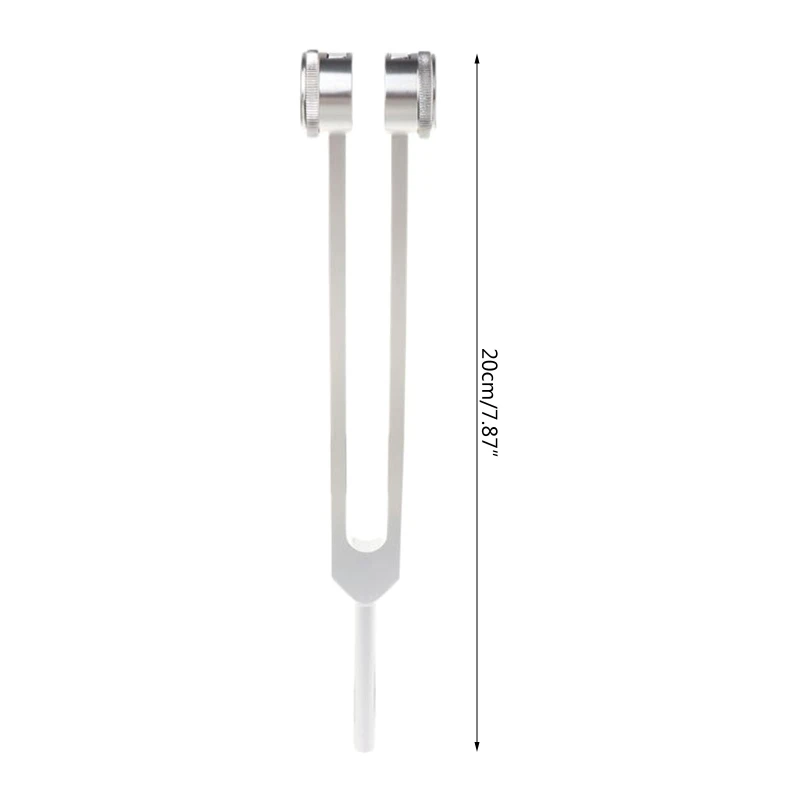 Tuning Fork 174 Hz Weight Aluminum Nerve/Sensory with Silicone Hammer Musical Instrument Non-Magnetic For DNA Repair