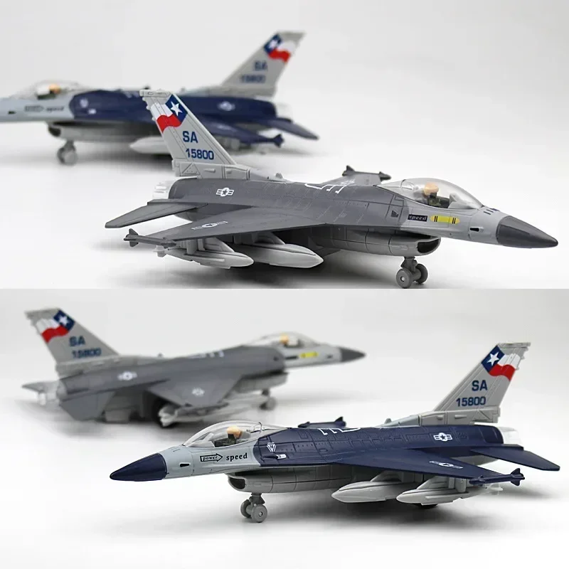 F16 Toy Alloy Fighter Model acoustooptic return force aviation military aircraft model Ornament Gift 4