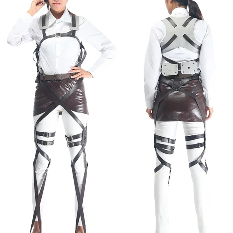 

Attack on Titan Cosplay Harness Belts Set Japanese Anime Shingeki No Kyojin Levi Recon Corps Anime Costume Adjustable Belts