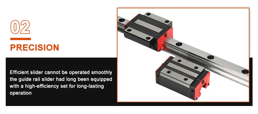 2PCS HGR15 Quadratische Linearführungsschiene + 4PCS H Klasse HGH15CC HGW15CA / P Klasse HGH15CC/HGH15CA Slider Block Wagen Für CNC Teile – Detail 5