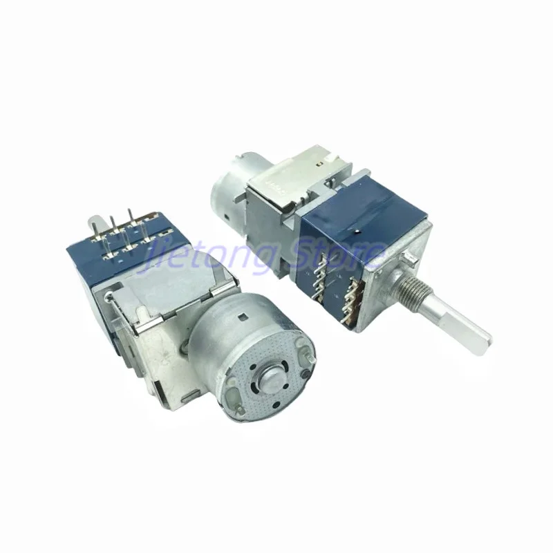 1pc ALPS RK271 Series 5KA/10KA/20KA/50KA/100KA Rotary Potentiometer with Motor Volume HiFi Stereo Audio Amplifier Dual-unit 6Pin multiturn potentiometer rotary potentiometer potentiometer kit trimmer potentiometer adjustable resistor potentiometer knobs electronic components