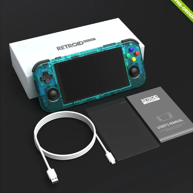 Retroid Pocket 3 plusハンドヘルドゲームコンソール,新しいコンソール 