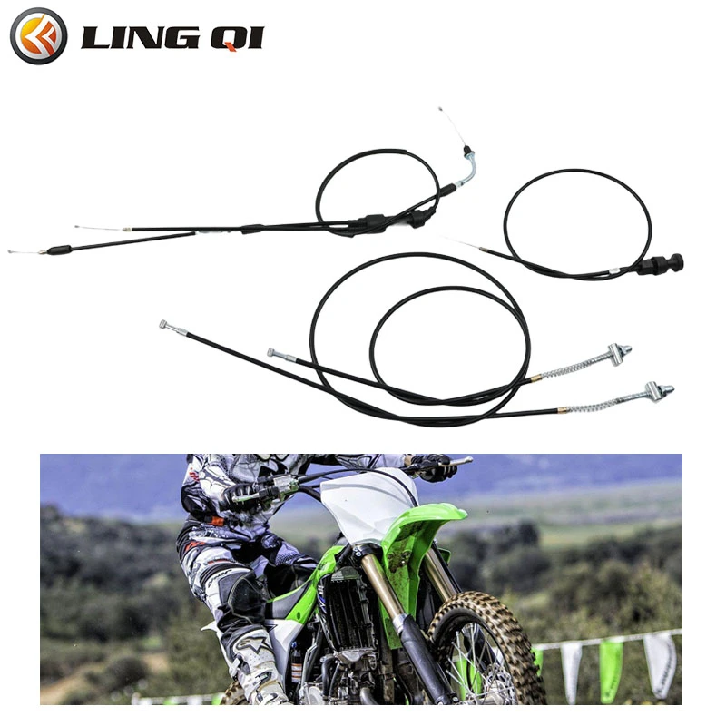 LING QI PW50 Wiring Assembly Push Pull Choke Throttle Cable Throttle Cable Brake Line For Yamaha