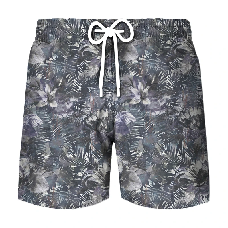 3D Printed Shorts - Men's Tree Leaf Camouflage Casual Breathable Sports Summer Pants