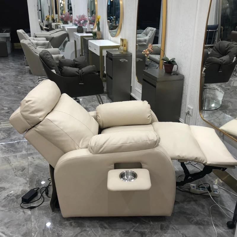 Cosmetic Reclining Chair Barbers Treatment Tattoo Beauty Salon Chair Stylist Hairdressing Sedia Girevole Luxury Furniture LJ50BC