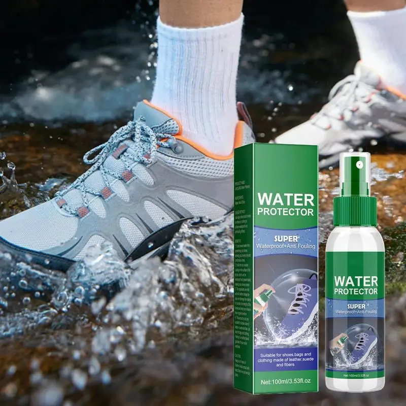 100ml Shoe Waterproof Spray Outdoor Rain And Stain Fabric Protector Boots Long Lasting Protection Liquid For Traveling Climbing