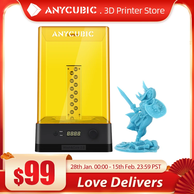 Anycubic 3d Printer Wash And Cure Machine 2 In 1 Uv Resin Curing For 3d Printer Cure Models Impresora 3d Stampante 3d 3d Printer Aliexpress