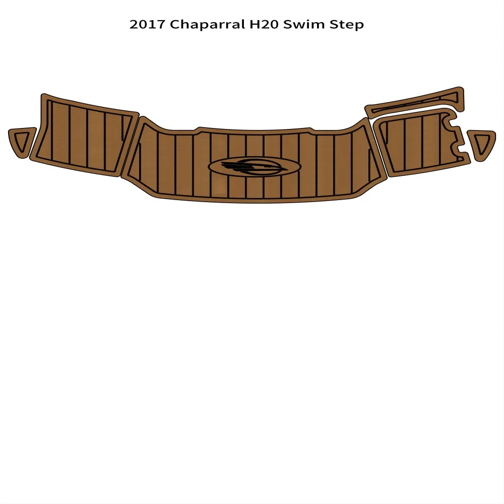 2017 Chaparral H20 Swim Step Platform Boat EVA Foam Faux Teak Deck Floor Pad Mat SeaDek MarineMat Gatorstep Style Self Adhesive