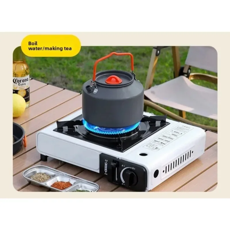 Portable Cartridge-Fueled Hot Pot & Grill for Home/Outdoor Use Butane Gas Stove for Home Cooking