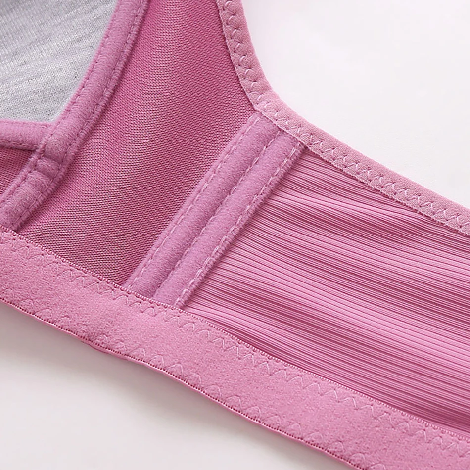 High-Quality Women Full Cup Bra Daily Comfort and Support Nursing Bras Comfortable Breathable Leisure Simplicity Women Bra 6