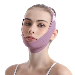 Facial Sculpting Sleep Mask - Reusable V - Shaper Anti - Wrinkle Lifting Band (Purple)