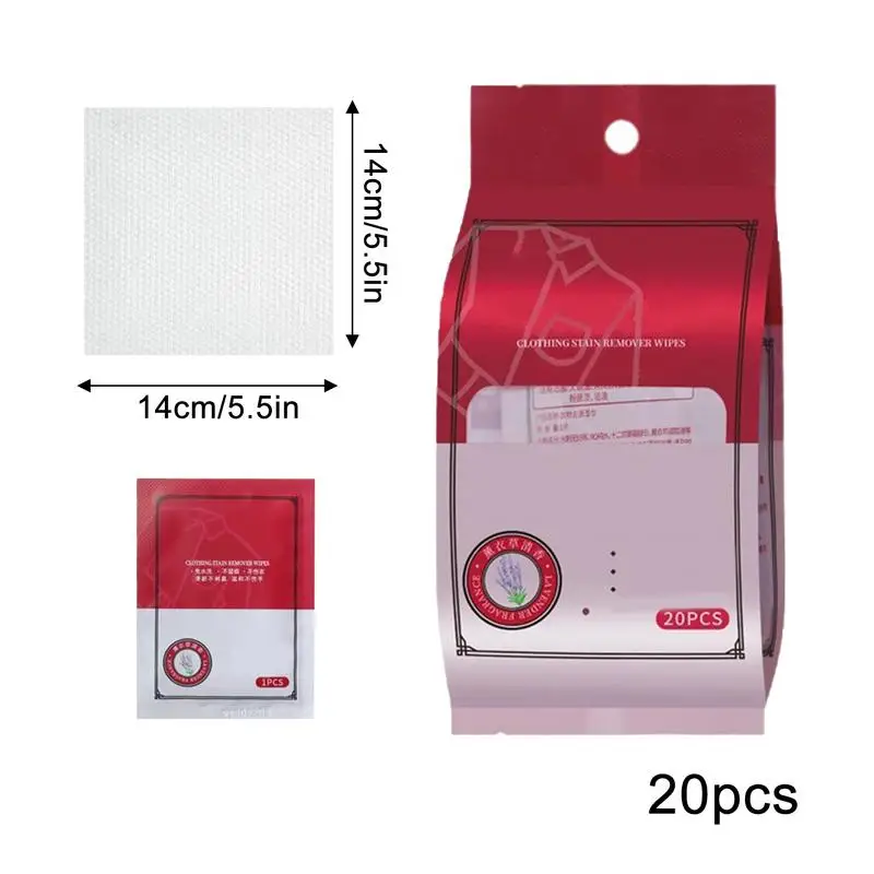 Stain Remover Wipes Multifunctional Stain Treater Wipes Messy Remover Versatile Portable Clothes