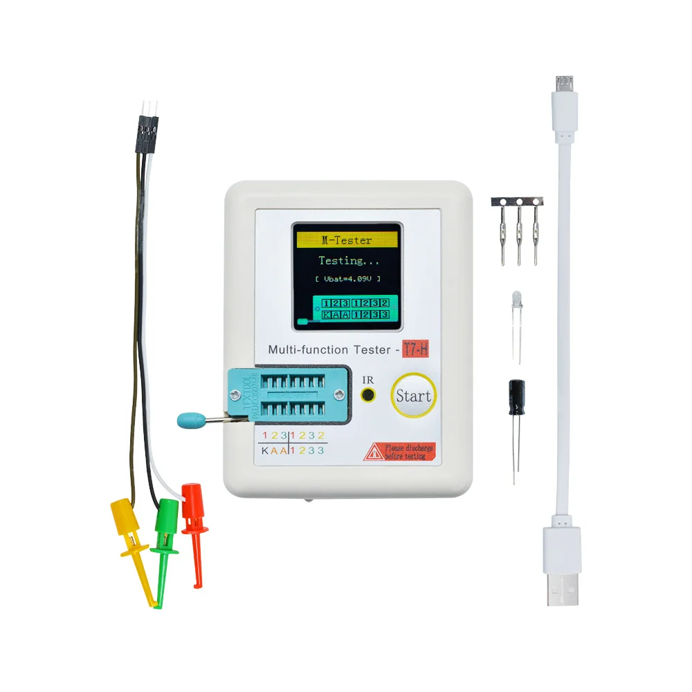 LCR-TC2 LCR-TC3 TC-T7-H Upgraded High Precision Diode Triode Capacitance Meter ESR TFT Backlight Transistor Tester LCR Meter 6