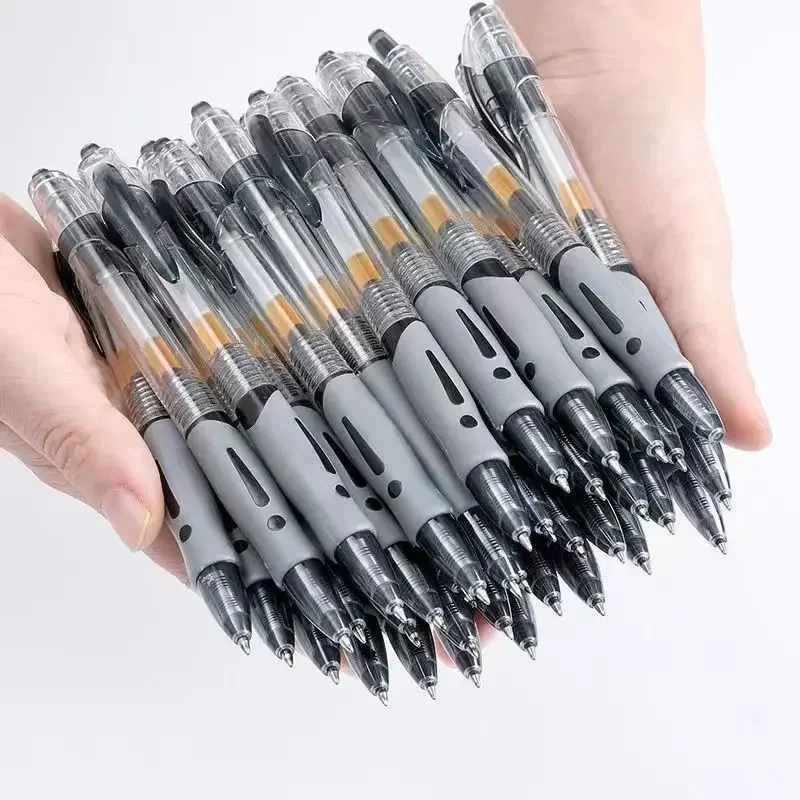 Roise Retractable Gel Pens Set Black/Red/Blue Ink Ballpoint for Writing Refills Office Accessories School Supplies Stationery retractable gel pens