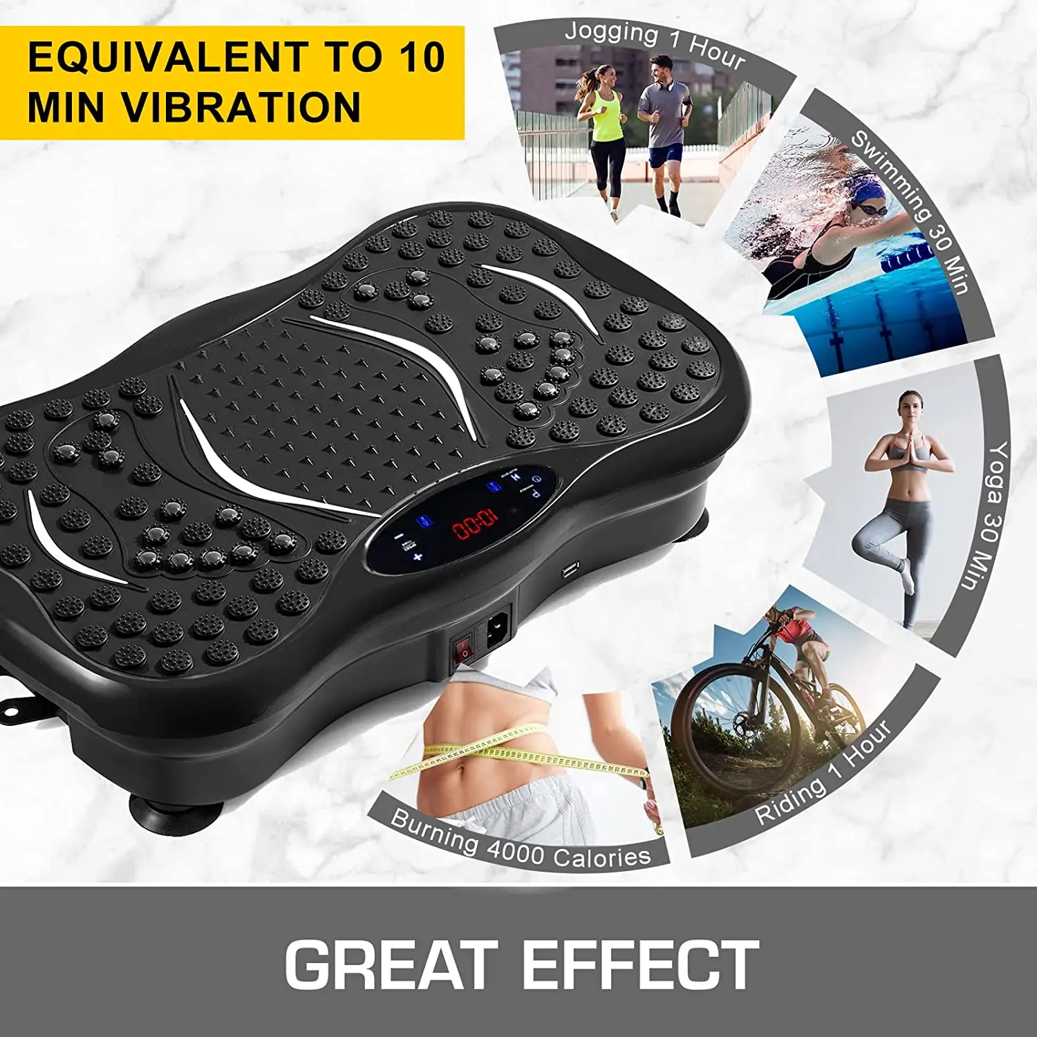 Phenitech Vibration Platform Plate Whole Body Massager Machine Slim Exercise Fitness Customizable