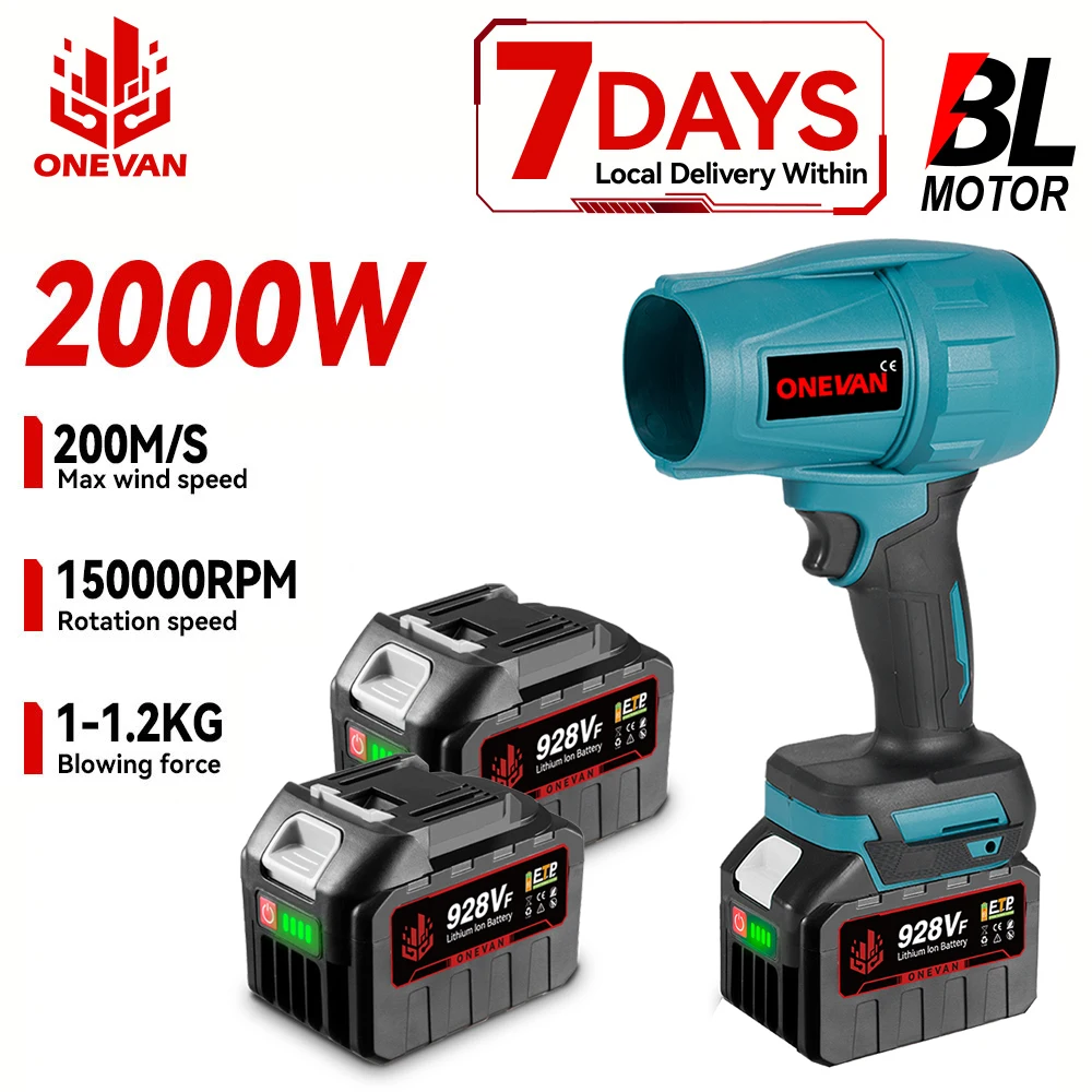 Dmuchawa ONEVAN 2000W 200M/S B Bez akumulatora z Polski za $22.35 / ~84zł Dmuchawa ONEVAN 2000W 200M/S B Bez akumulatora z Polski za $22.35 / ~84zł