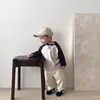 Infant Pure Cotton Bottoming Shirt Boys And Girls Casual Loose Long-sleeved Tshirts Babies Boys Simple O-neck Tops Autumn Wear 2