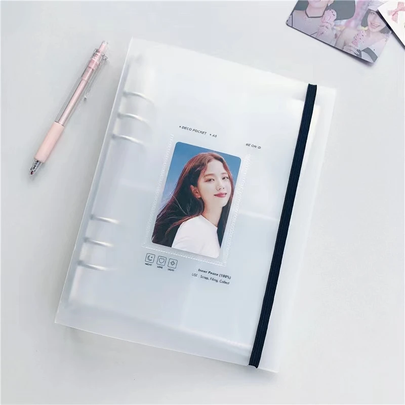 Photo Album Photocard Photo Album A5 Binder Collect Book DIY Binder Postcard Album School Journal Agenda Planner Korean School Stationery