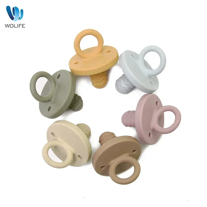 Newborn soft food silicone nipple infant pacifier teether toy BPA free